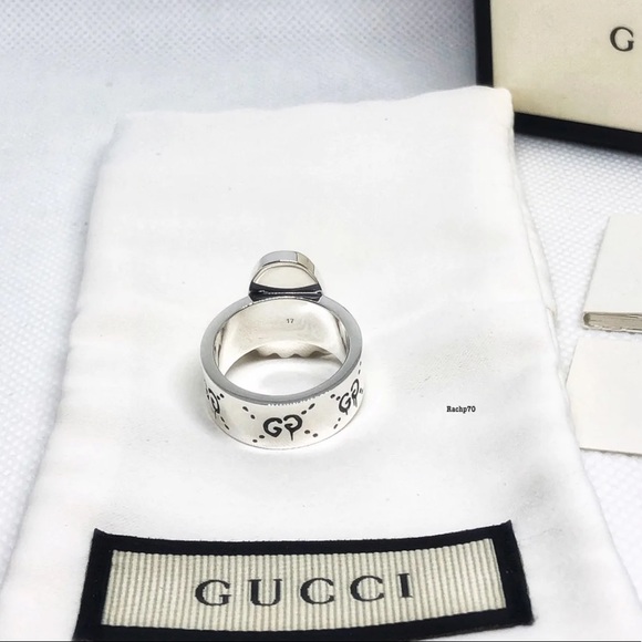 New Authentic Gucci Ghost Sterling Silver Ring - Picture 4 of 10